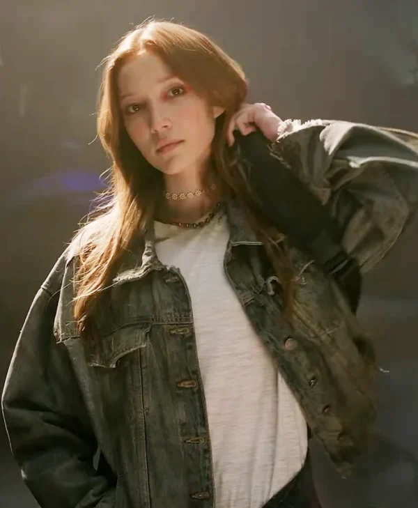 Twisted Metal Saylor Bell Curda Blue Denim Jacket Front