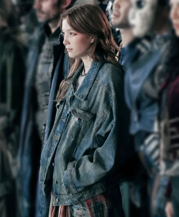 Twisted Metal Saylor Bell Curda Blue Denim Jacket Side View