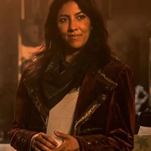 Twisted Metal Stephanie Beatriz Red Velvet Blazer