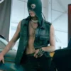 Twisted Metal Tyler Johnston Black Leather Vest Front