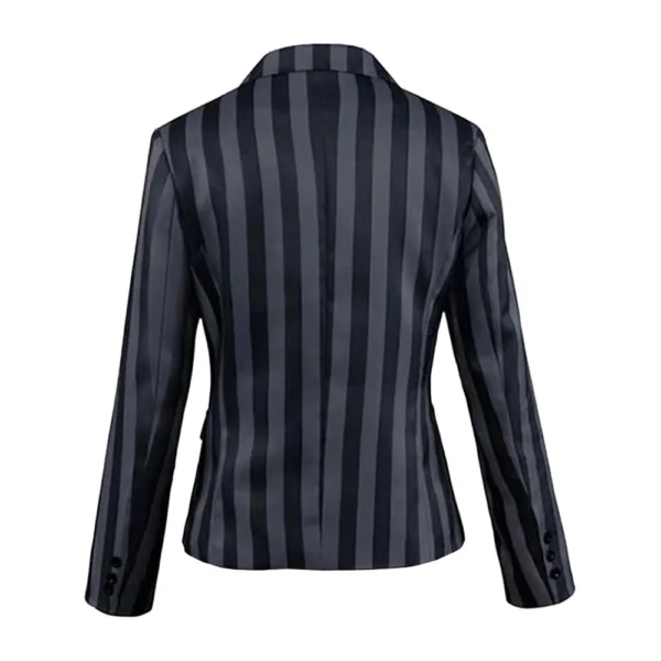 Wednesday Jenna Ortega Uniform Blazer Back