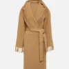 Wednesday S02 Billie Piper Fringe Long Coat Front