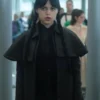 Wednesday S02 Jenna Ortega Black Coat