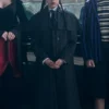 Wednesday S02 Jenna Ortega Black Coat Front