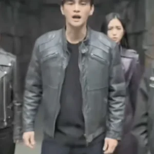 Won Seung Twelve Black Cafe Racer Jacket