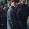 Won Seung Twelve Black Cafe Racer Jacket Right Side View