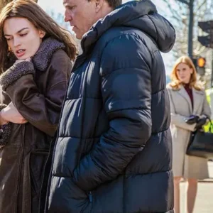 Woody Harrelson Ella McCay Puffer Coat