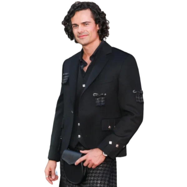 Jamie Roy Outlander Black Coat - Image 3