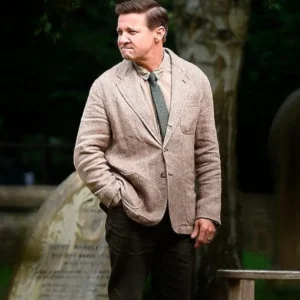 Jeremy Renner Wake Up Dead Man Blazer Coat