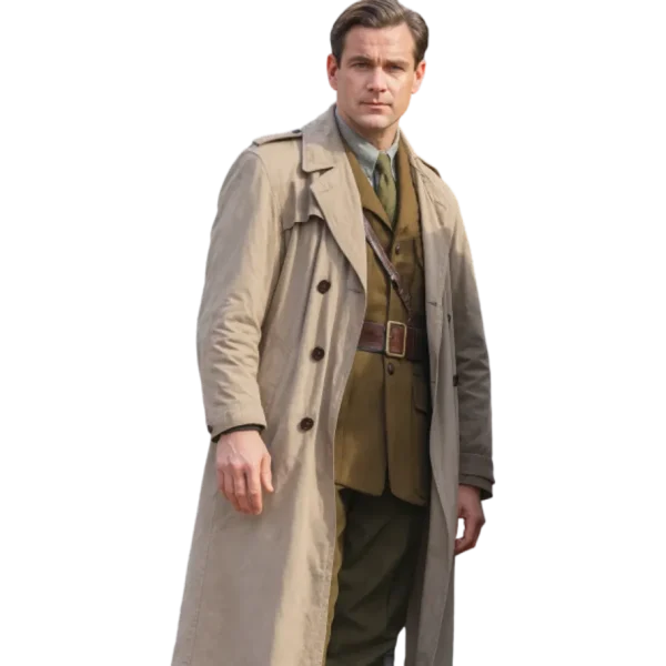 Outlander Blood of My Blood Jamie Roy Trench Coat - Image 2