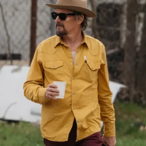 The Lowdown Ethan Hawke Mustard Shirt