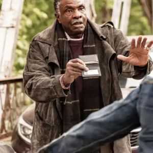 The Lowdown Keith David Suede Leather Coat