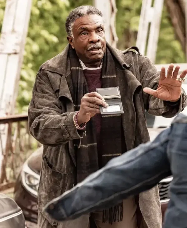 The Lowdown Keith David Suede Leather Coat