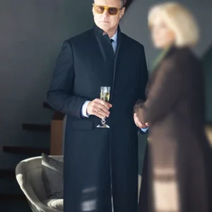 The Woman in Cabin 10 David Morrissey Black Coat