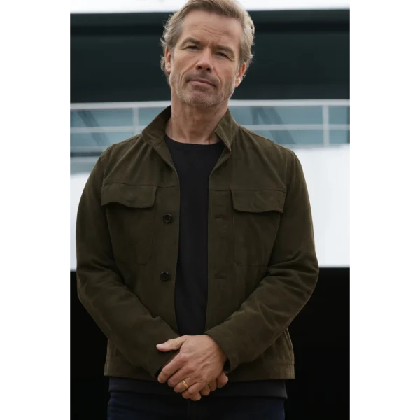 The Woman in Cabin 10 Guy Pearce Green Jacket