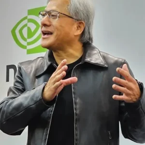Jensen Huang Leather Jacket