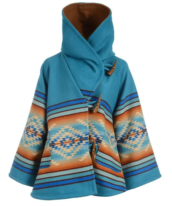 Kelly Reilly Yellowstone S03 Duffle Poncho