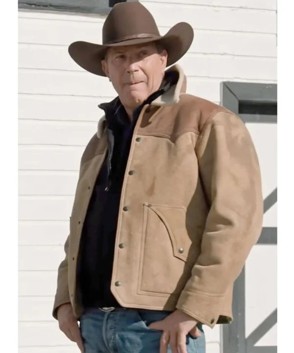 Kevin Costner Yellowstone S03 Leather Jacket