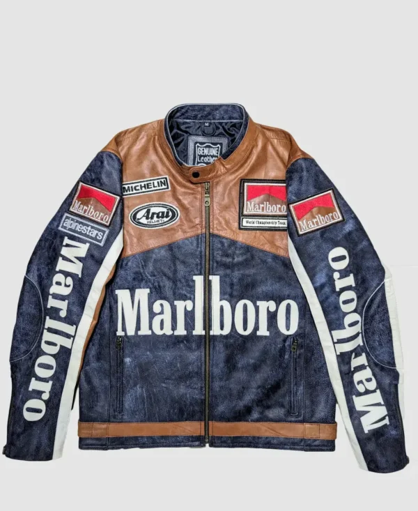 Marlboro Racing Motorcycle Leather Jacket