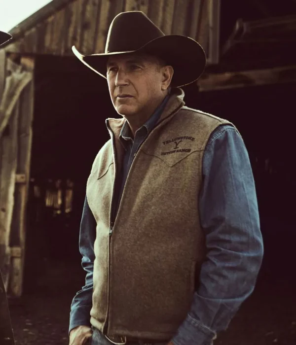 Yellowstone S03 Kevin Costner Wool Vest