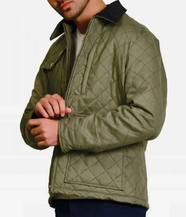 Yellowstone S04 Kevin Costner Green Jacket - Image 4