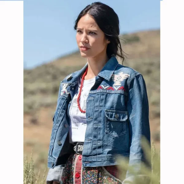 Yellowstone Season 5 Kelsey Asbille Denim Jacket - Image 4